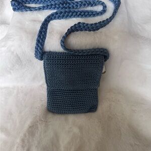 The Sak Blue Crochet Crossbody Bag